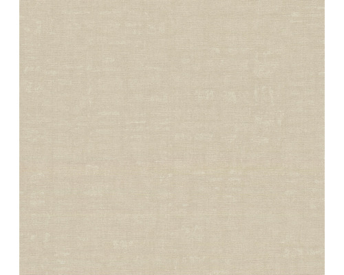 Papier peint intissé 38746-3 Nara uni aspect lin beige gris Papier peint textile avec une fine structure