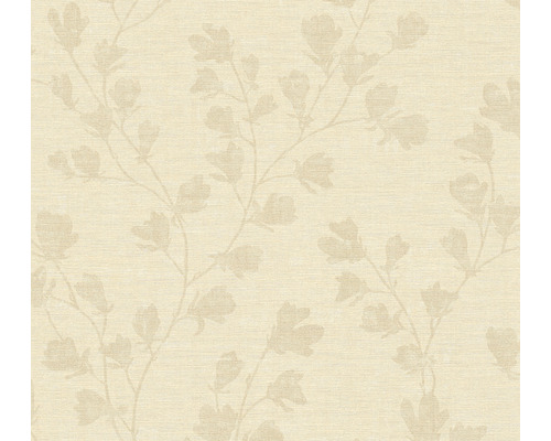 Papier peint intissé 38747-5 Nara rameau de feuilles beige