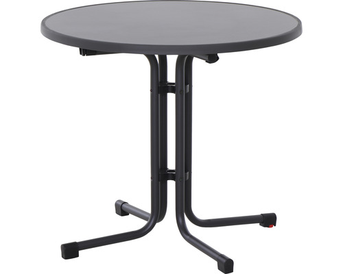 Table pliante Paco Siena Garden Ø 80 H 71 cm anthracite