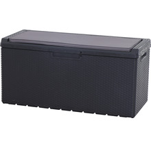 Coffre de rangement avec coussin pour l''extérieur