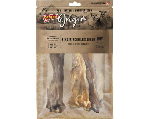 Origin Rinder-Achillessehnen 3 st. DeliBest Rinderachillessehnen Hundesnack, 3 Stück