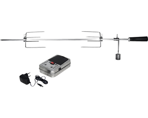 Enders Grillspiess aus Edelstahl Grillspieß mit Motor, Gegengewicht und Netzteil