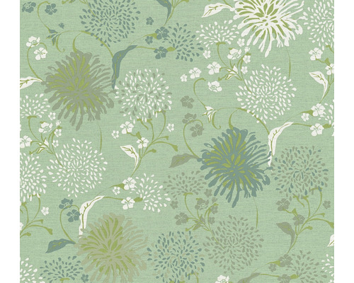 Papier peint intissé 38900-4 House of Turnowsky fleurs de pissenlit vert blanc Papier peint intissé 38900-4 House of Turnowsky fleurs de pissenlit vert blanc