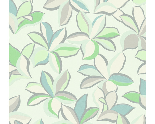 Papier peint intissé 38908-3 House of Turnowsky fleurs rétro vert blanc Papier peint intissé 38908-3 House of Turnowsky fleurs rétro vert blanc