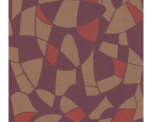 Papier peint intissé 39093-1 Antigua motif géométrique violet