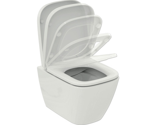 Wand-Tiefspülklosett mit Absenkautomatik des Sitzes