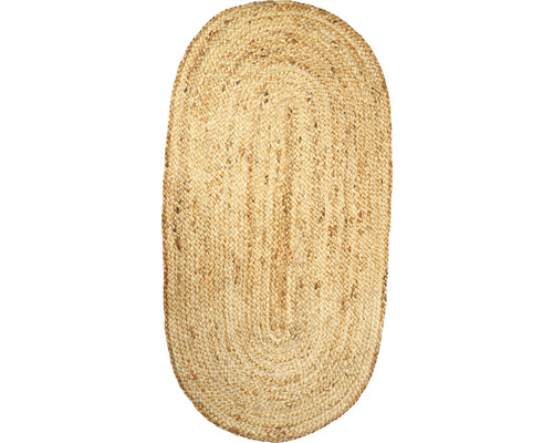 Teppich Jute natur oval 60x120 cm Teppich Jute natur oval 60x120 cm