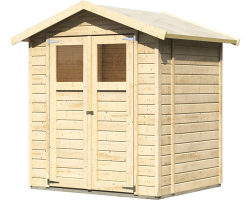 Abri de jardin en bois avec double porte