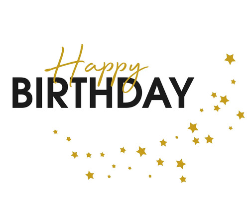 Postkarte Happy Birthday Sterne 14,8x10,5 cm Postkarte Happy Birthday Sterne 14,8x10,5 cm