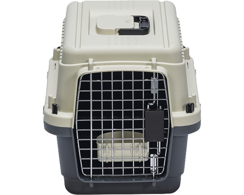 Cage de transport pour animaux de compagnie avec porte à barreaux en métal