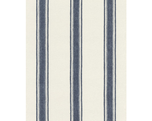 Papier peint intissé 555646 Lirico rayures bleu Tissu à rayures