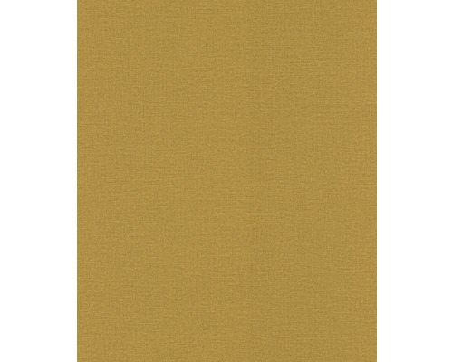 Papier peint intissé 555929 Lirico uni jaune Papier peint textile doré pour la décoration murale
