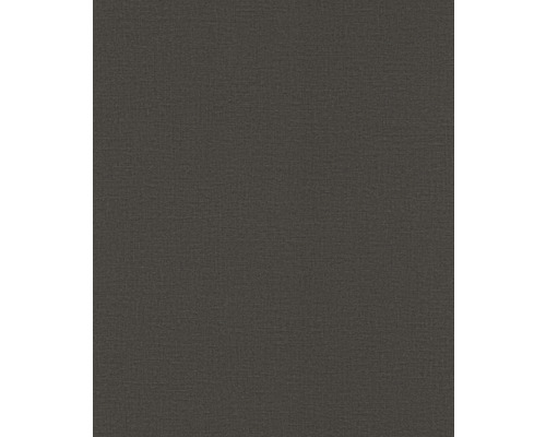 Papier peint intissé 555974 Lirico uni noir Papier peint aspect tissu