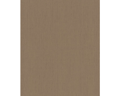 Papier peint intissé 746129 Indian Style uni marron Papier peint avec structure en bois