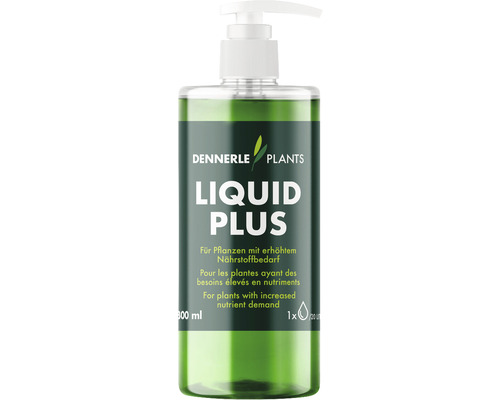 Dennerle Plants Liquid Plus Pflanzendünger in einer 300 ml Flasche