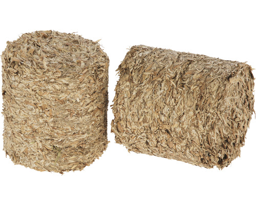 Briquettes de balles d'épeautre KERBL pour poules, comme occupation et comme litière 24 pces dans un carton, env. 6,5 kg