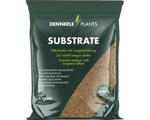 Dennerle Plants Substrat im circa 1,25 Kilogramm Beutel