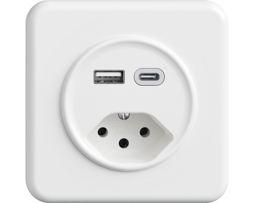 Prise USB  Prise électrique & interrupteur - Acheter sur HORNBACH