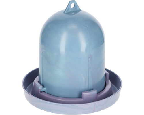 Tränke KERBL Vogeltränke, Hühnertränke, ca. 1,5 l, recycelter Kunsststoff, blau Tränke für Geflügel, 1,5 Liter