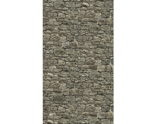 Papier peint panoramique intissé 39317-1 The Wall II pierre naturelle gris 3 pces 159 x 280 cm