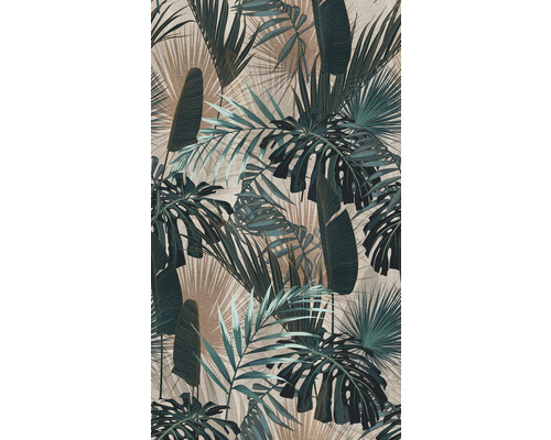 Fototapete Vlies 39180-1 The Wall II Monstera petrol 159 x 280 cm