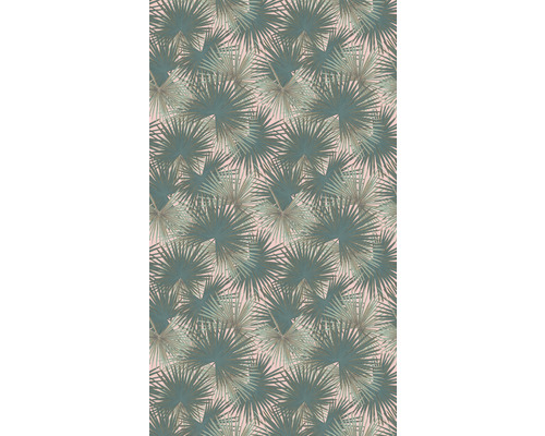 Papier peint panoramique intissé 39184-4 The Wall II palmiers vert rose vif 159 x 280 cm