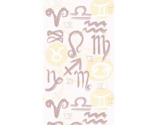 Fototapete Vlies 39199-1 The Wall II Römische Schriftzeichen Gelb 3-tlg. 159 x 280 cm