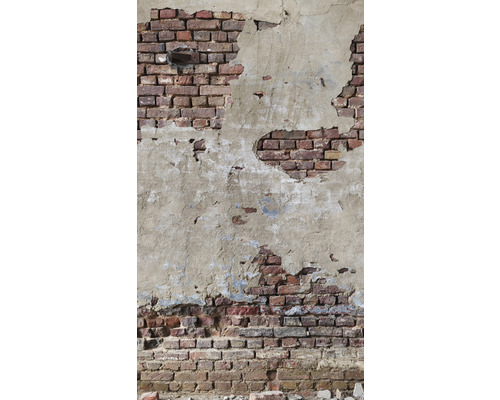Papier peint panoramique intissé 39235-1 The Wall II Industrial pierre crépi gris 3 pces 159 x 280 cm