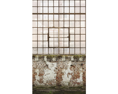Papier peint panoramique intissé 39244-1 The Wall II vieux bâtiment industriel crème 3 pces159 x 280 cm