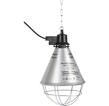 Wärmestrahler für Tiere mit Kettenaufhängung und Schutzkorb