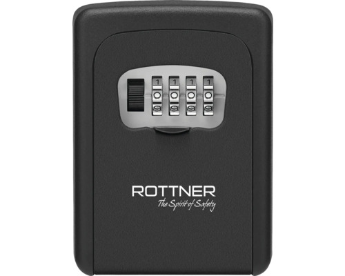 Schlüsselkassette Rottner KeyCare 90 x 120 x 40 mm schwarz