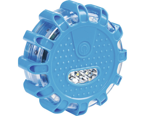 Lampe de signalistation clignotante LED bleu avec aimant