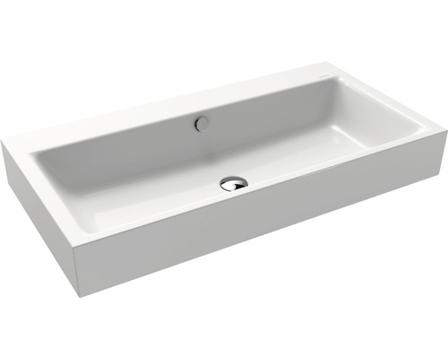 Standard-Waschtisch KALDEWEI PURO 90 x 46 cm weiss glänzend Emailliert 901506003001