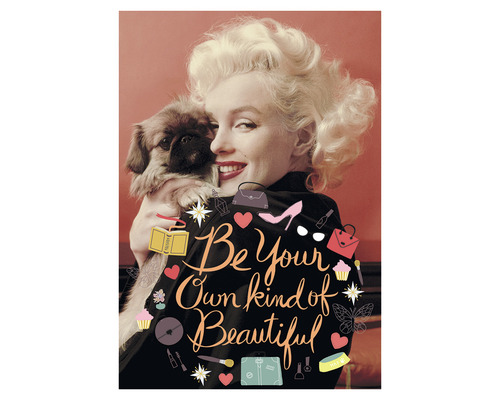Carte postale Marilyn Monroe be your own kind 10,5x14,8 cm
