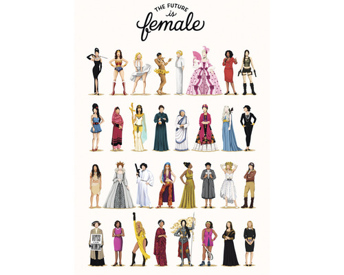Carte postale the future is female 10,5x14,8 cm