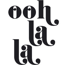 Postkarte ooh la la 10,5x14,8 cm