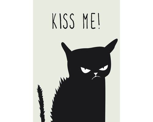Carte postale Kiss me cat 10,5x14,8 cm