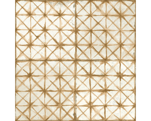 Wand- und Bodenfliese FS Temple oxide 45x45 cm Fliesenmuster mit geometrischem Design für Wand und Boden