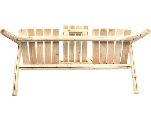 Banc en bois avec un design rustique pour l''extérieur