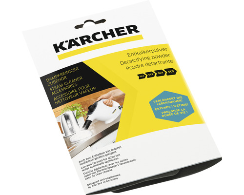 Détartrant en poudre Kärcher RM 511 pour nettoyeur à vapeur (6 x 17g)