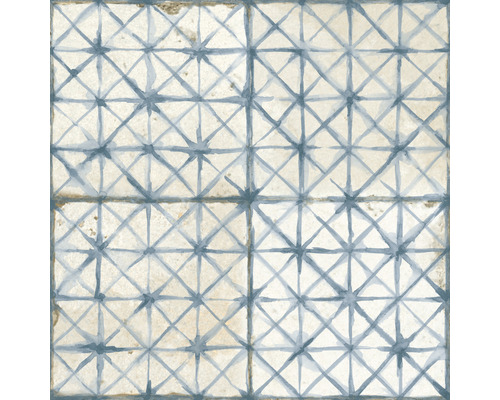 Carrelage sol et mur FS Temple blue 45x45 cm Motif de carreaux avec formes géométriques pour revêtements de sol