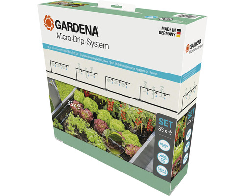 Bewässerungsset GARDENA Micro-Drip Start Set Hochbeet/Beet (für bis zu 35 Pflanzen)