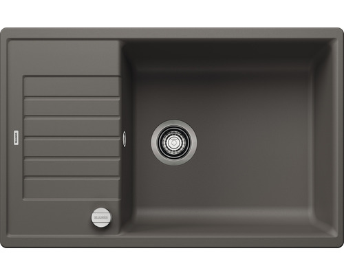 Blanco ZIA XL 6 S Compact évier lxp 780x500 mm Silgranit gris volcan 527396 Évier en granit avec égouttoir
