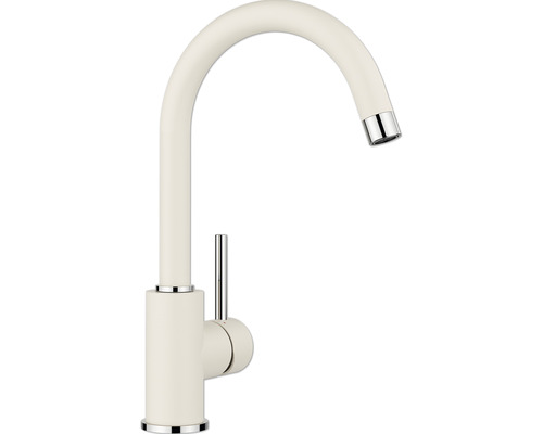 Robinetterie de cuisine haute pression Blanco MIDA aspect Silgarnit blanc doux 526966