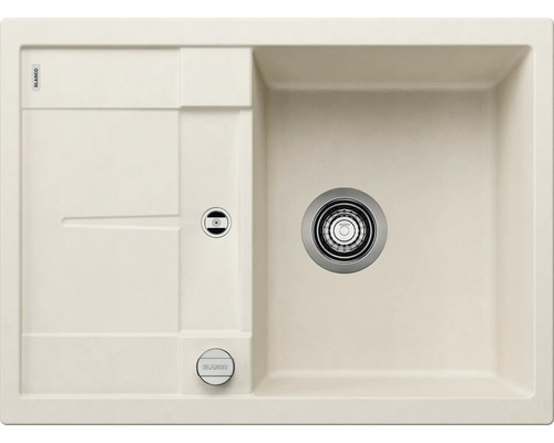 Blanco METRA 45 S Compact évier lxp 680x500 mm Silgranit blanc soft 527102 Évier Blanco avec égouttoir