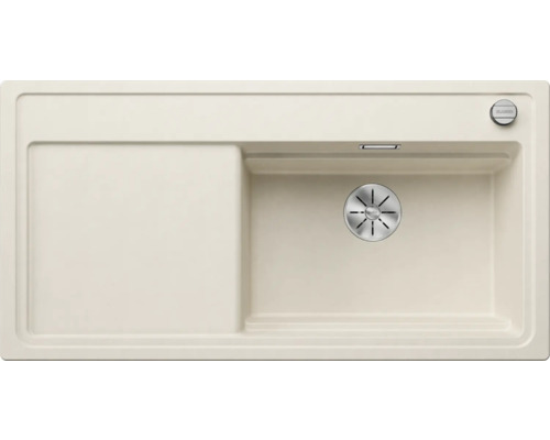 Évier Blanco BLANCO ZENAR 1000 x 510 mm blanc doux 527190 1 vasque à droite avec égouttoir