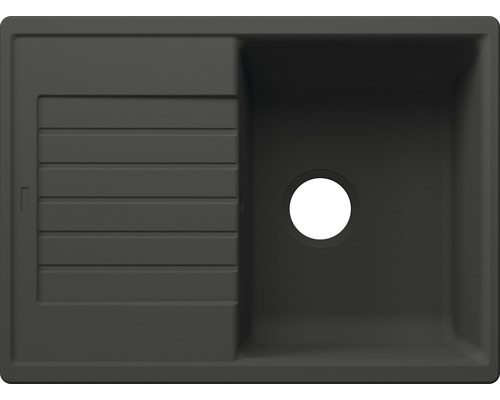 Blanco ZIA 45 S Compact évier lxp 680x500 mm Silgranit gris volcan 527379 Évier avec égouttoir