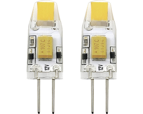 Ampoules LED G4 1,2 W 100 lm 2700 K blanc chaud à intensité lumineuse variable 2 pièces