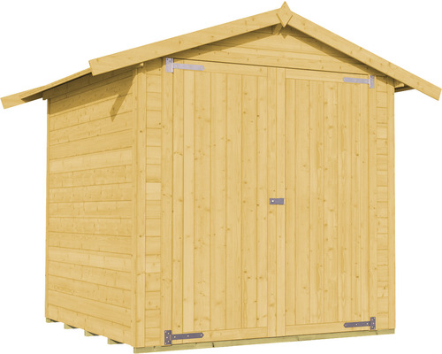Abri de jardin en bois avec double porte