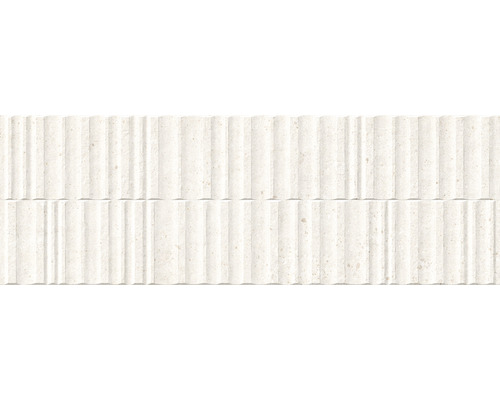 Carrelage mural en grès Manhattan Wall bone Wavy Shaped 33,3x100 cm